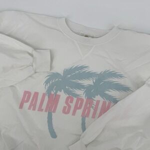 Vintage Unisex XL Palm Springs Sweatshirt 80s Coastal Pastel Crewneck‎ Cali Surf